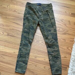 GAP Olive Green Camo Skinny Jeans